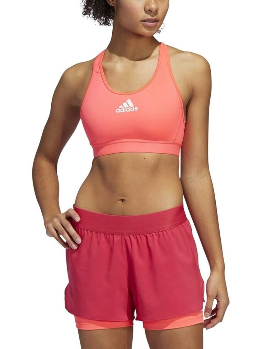 Adidas Women's Aeroready Sports Bra Signal Pink Size XS